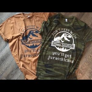 Dinosaur shirt customized! In white or tye dye!